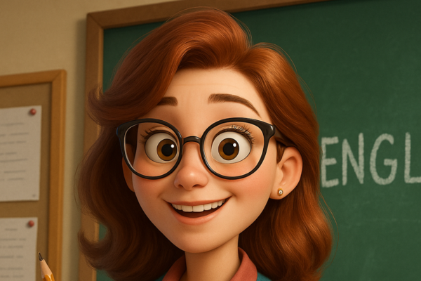 [Imagem da agente Sophia, professora de línguas]